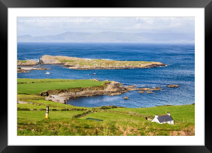 Garnish Bay on Ring of Beara Southern Ireland Framed Mounted Print by Pearl Bucknall