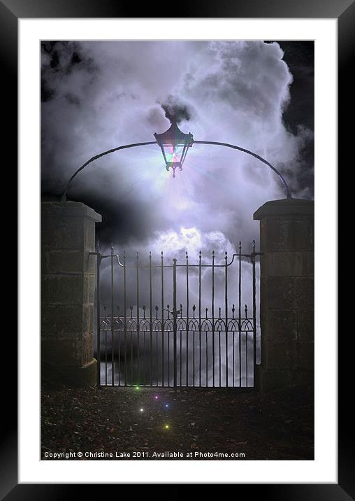 Heavens Gate Framed Mounted Print by Christine Lake