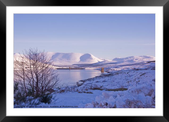 Ben Wyvis in snow, January 2023 Framed Mounted Print by Jacqi Elmslie