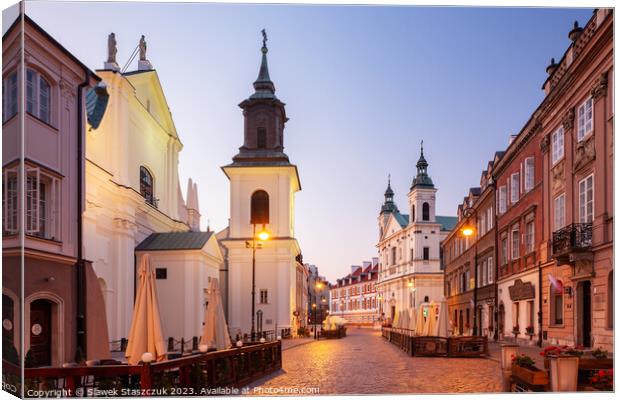 New Town New Dawn Canvas Print by Slawek Staszczuk