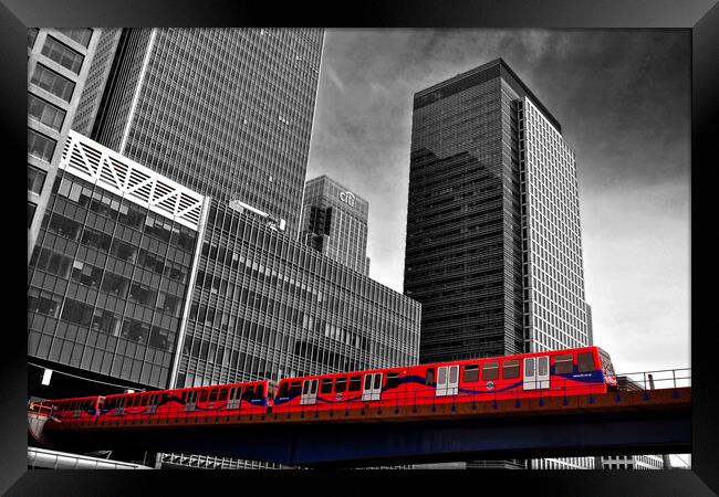 Canary Wharf London Docklands England UK Framed Print by Andy Evans Photos