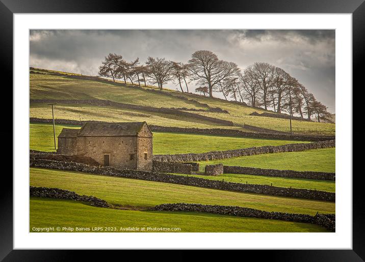 Walking in Hartington Framed Mounted Print by Philip Baines