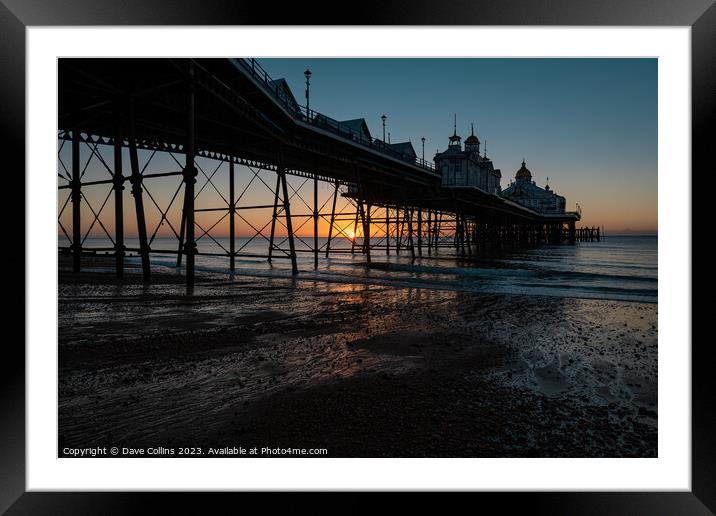 Sunrise at Eastbourne Pier, Sussex, England Framed Mounted Print by Dave Collins