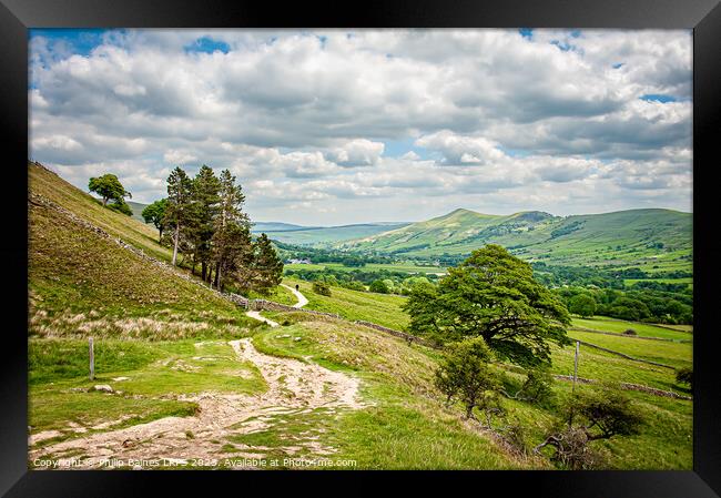 Edale Valley Framed Print by Philip Baines