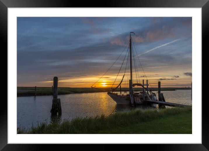 Sunrise at the harbour Framed Mounted Print by Thomas Schaeffer