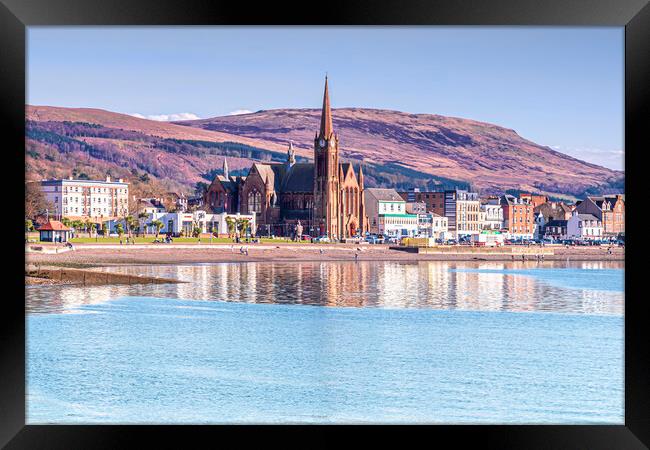 Largs Beachfront Framed Print by Valerie Paterson