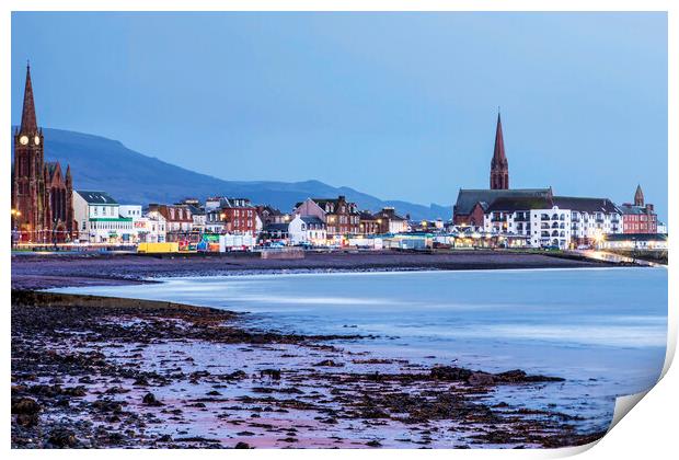 Beachfront Largs Print by Valerie Paterson