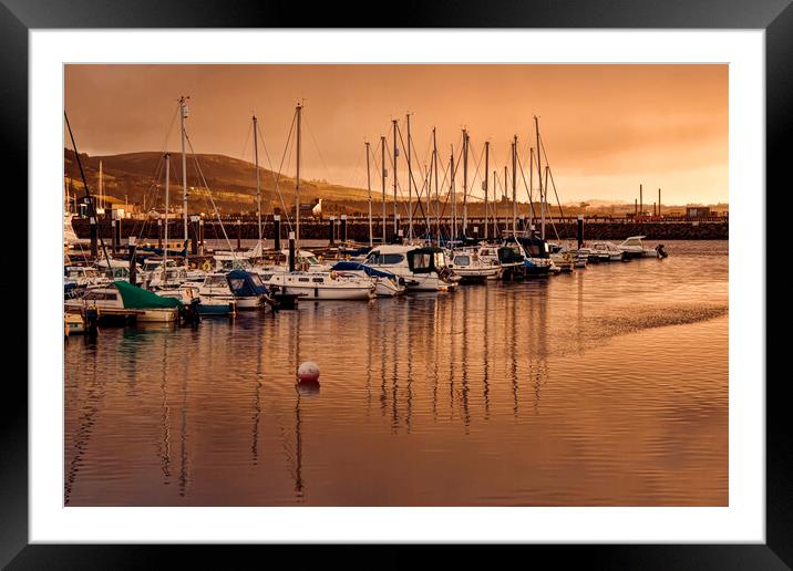 Largs Marina Framed Mounted Print by Valerie Paterson