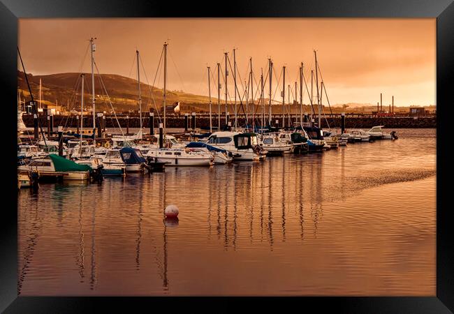 Largs Marina Framed Print by Valerie Paterson