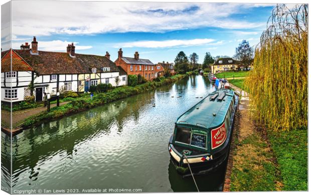  November Afternoon at Hungerford Wharf Canvas Print by Ian Lewis