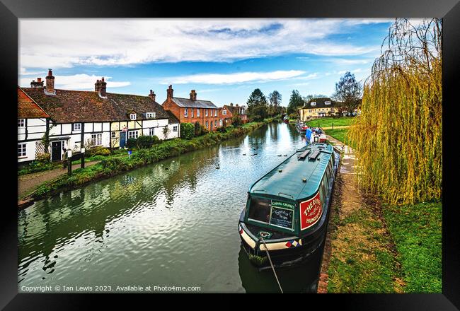  November Afternoon at Hungerford Wharf Framed Print by Ian Lewis