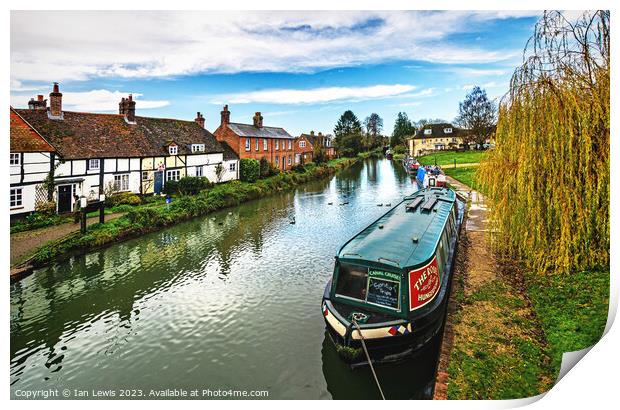  November Afternoon at Hungerford Wharf Print by Ian Lewis