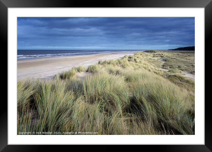 Winter Dunes Framed Mounted Print by Rick Bowden