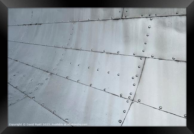 Aluminium Aircraft Skin Abstract  Framed Print by David Pyatt