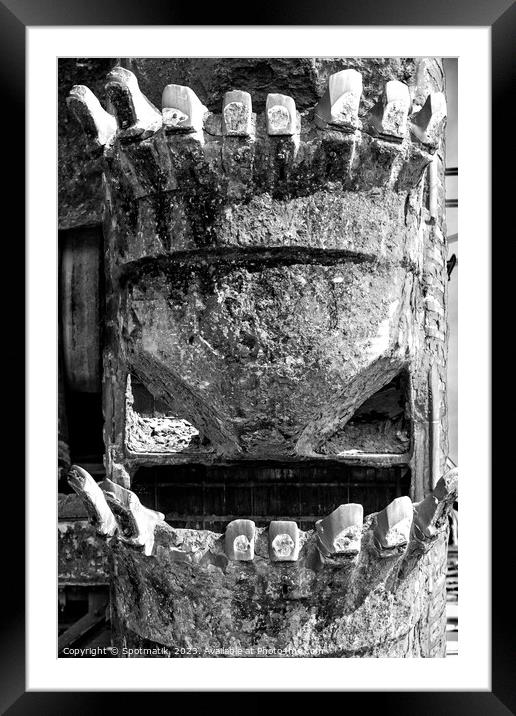 Canada Industrial open Oilsand mining excavator Ft McMurray Framed Mounted Print by Spotmatik 