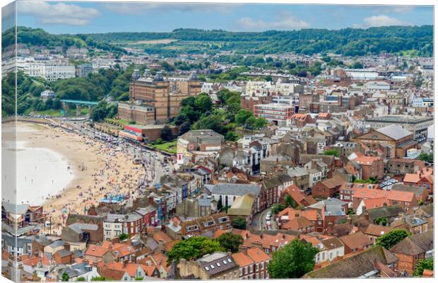 Scarborough from above Canvas Print by Andrew Scott