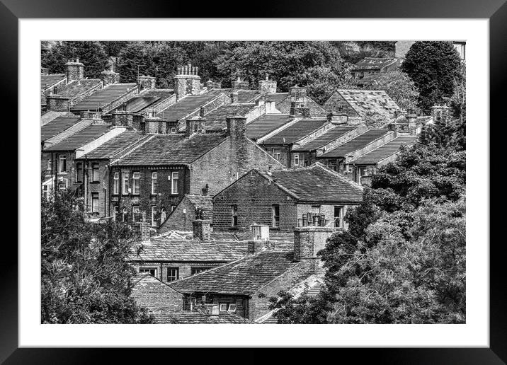 Yorkshire Rooftops Framed Mounted Print by Glen Allen