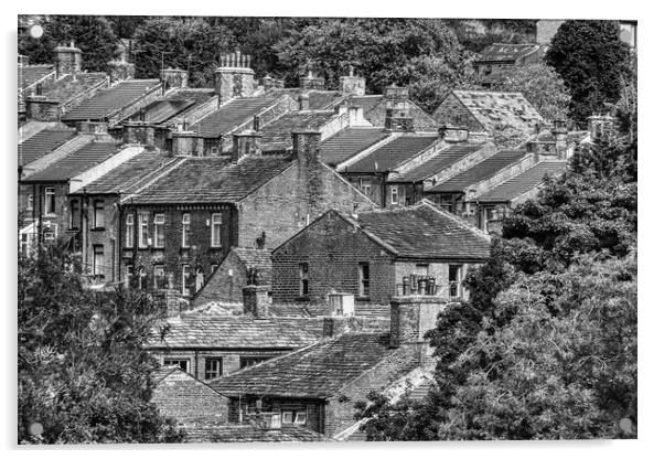 Yorkshire Rooftops Acrylic by Glen Allen