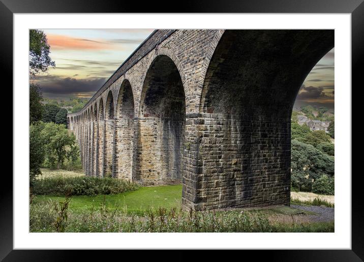 Thornton Viaduct Framed Mounted Print by Glen Allen
