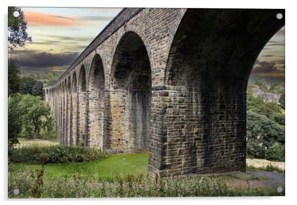 Thornton Viaduct Acrylic by Glen Allen