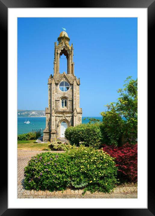 Wellington Clock Tower, Swanage  Framed Mounted Print by Darren Galpin