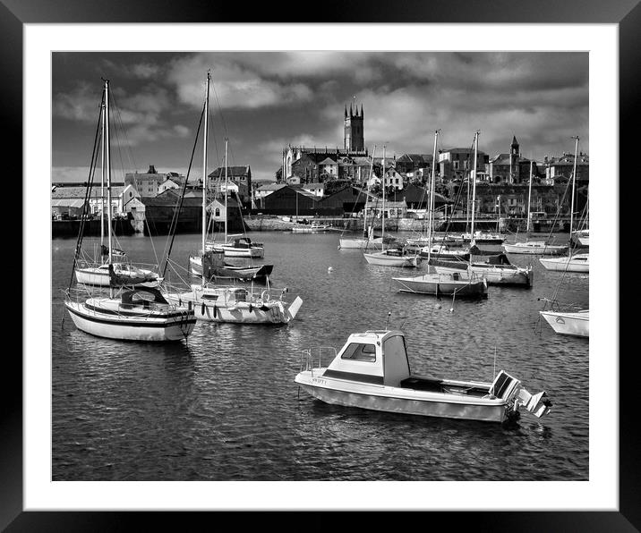 Penzance Harbour  Framed Mounted Print by Darren Galpin