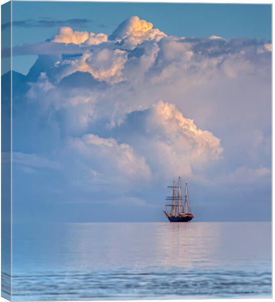 Sailing into the clouds Canvas Print by tim miller