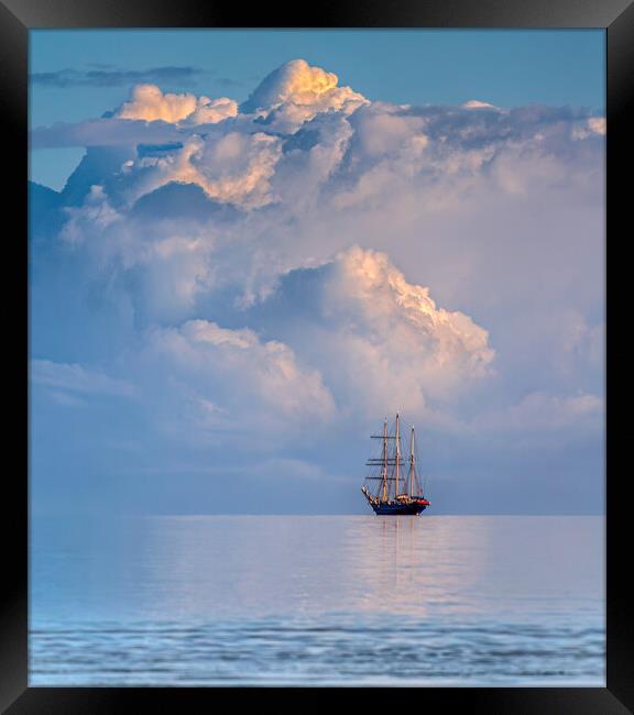 Sailing into the clouds Framed Print by tim miller