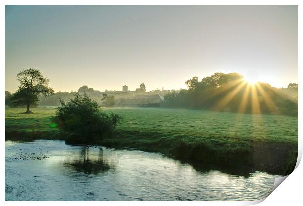 Axminster Devon Print by Alison Chambers