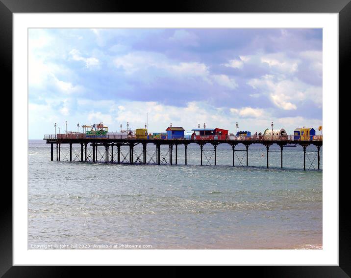 Teignmouth Pier. Framed Mounted Print by john hill
