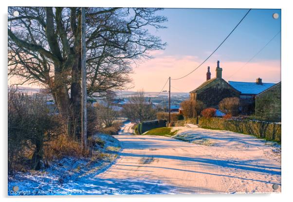 Lepton Huddersfield  Acrylic by Alison Chambers