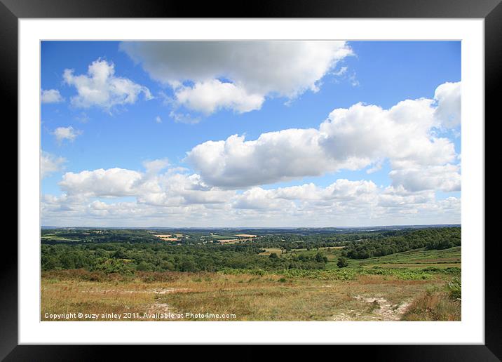 Ashdown Forest Framed Mounted Print by suzy ainley