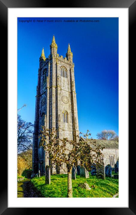 Church Tower On The Moor Framed Mounted Print by Peter F Hunt
