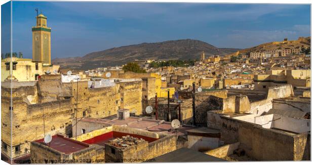 Buildings surrounding of Fez Morocco. Canvas Print by Maggie Bajada