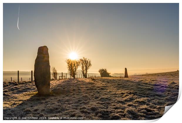 Avebury Stone Circle Neolithic and Bronze Age ceremonial site at Print by Gail Johnson