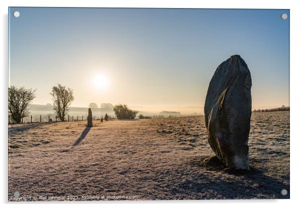Avebury Stone Circle Neolithic and Bronze Age ceremonial site at Acrylic by Gail Johnson