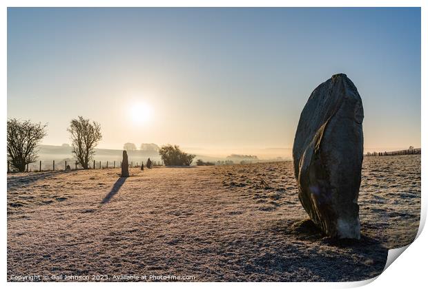 Avebury Stone Circle Neolithic and Bronze Age ceremonial site at Print by Gail Johnson
