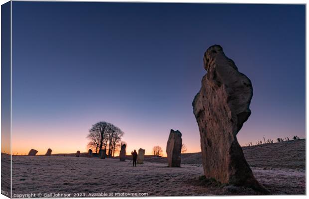 Avebury Stone Circle Neolithic and Bronze Age ceremonial site at Canvas Print by Gail Johnson