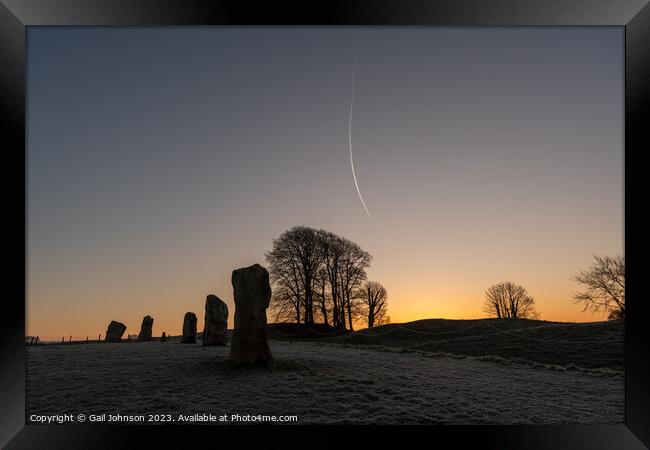 Avebury Stone Circle Neolithic and Bronze Age ceremonial site at Framed Print by Gail Johnson