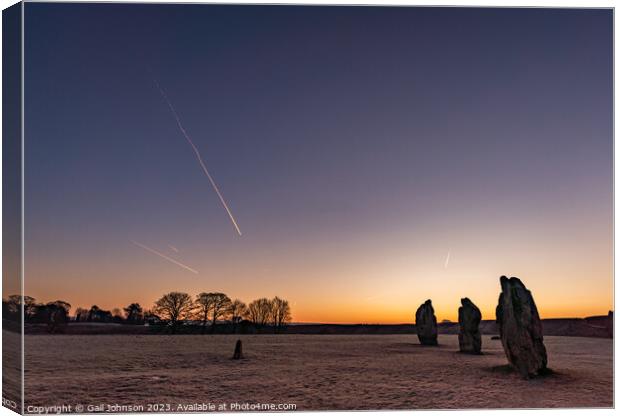 Avebury Stone Circle Neolithic and Bronze Age ceremonial site at Canvas Print by Gail Johnson