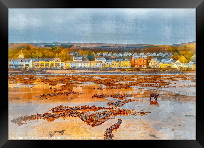 Spring Tide At Fairlie Beach Framed Print by Tylie Duff Photo Art