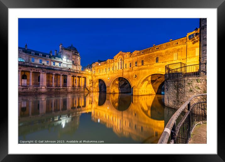 Walking  around Bath Historic city centre , England UK Framed Mounted Print by Gail Johnson