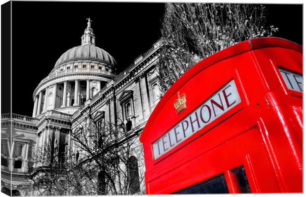 Majestic St Paul's Cathedral in London Canvas Print by Andy Evans Photos