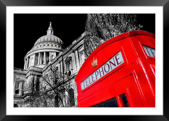 Majestic St Paul's Cathedral in London Framed Mounted Print by Andy Evans Photos