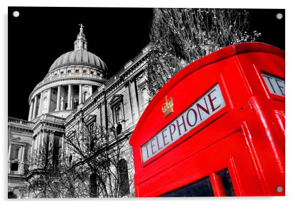 Majestic St Paul's Cathedral in London Acrylic by Andy Evans Photos