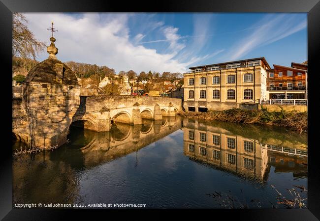 walking around Bradford Upon Avon an old market town Framed Print by Gail Johnson