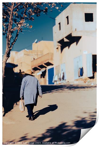 Moroccan Village Life Print by Clive Karl Wuest