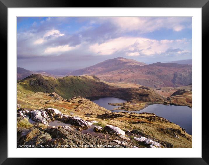 The Mountains of Snowdonia, Wales Framed Mounted Print by EMMA DANCE PHOTOGRAPHY