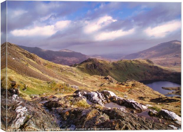 The Mountains of Snowdonia, Wales Canvas Print by EMMA DANCE PHOTOGRAPHY