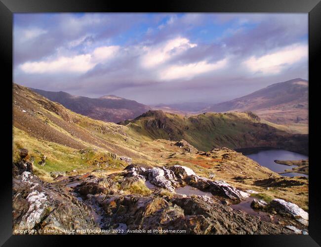 The Mountains of Snowdonia, Wales Framed Print by EMMA DANCE PHOTOGRAPHY